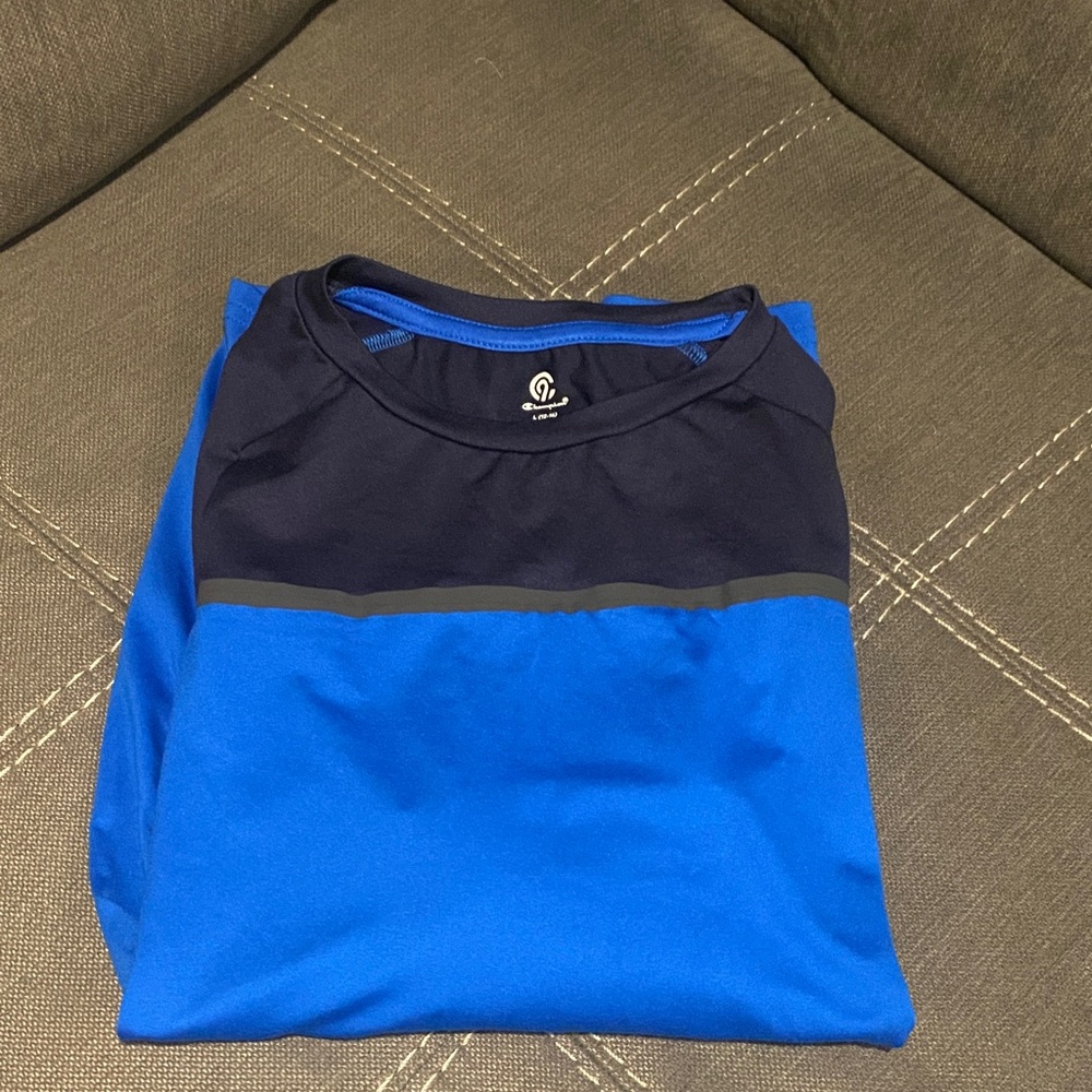 Champion Black and Blue Athletic Shirt